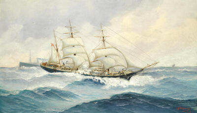 a-three-masted-barque-in-choppy-waters