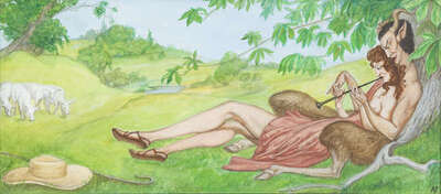 faun-and-nymph