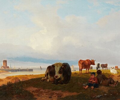 coastal-landscape-with-cattle-and-shepherds
