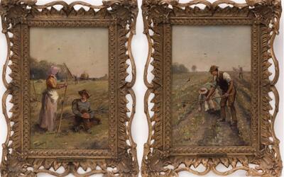 two-farm-scenes-with-figures