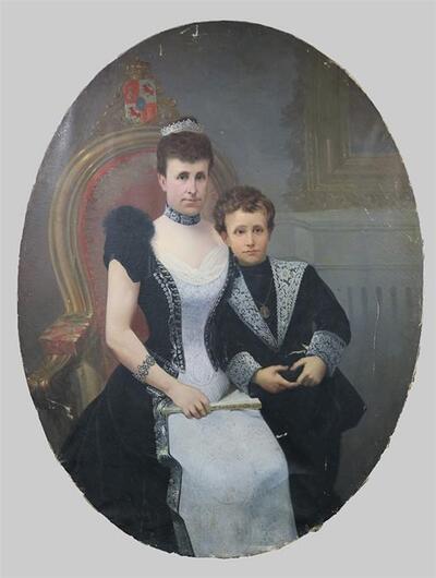 konigin-victoria-eugenie-von-spanien-mit-alfonso-xiii-als-kind