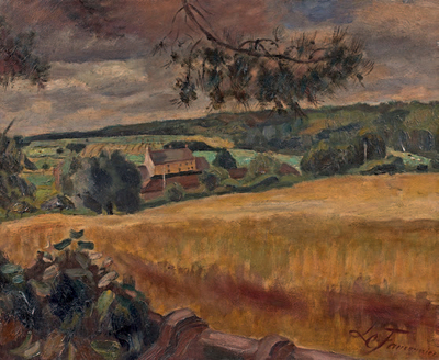 le-champs-de-ble-a-ploumanach-vers-1927