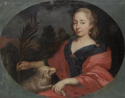 allegorical-holy-agnes-portrait-in-a-painted-oval