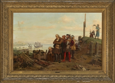 christopher-columbus-at-the-la-navidad-fortress