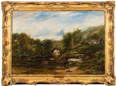 a-salmon-fisherman-at-a-devonshire-pool-an-overshot-mill-beyond