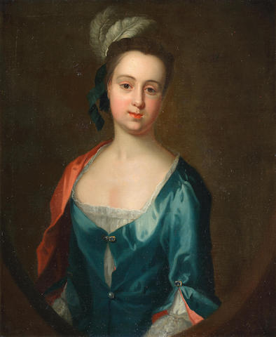 portrait-of-a-lady-said-to-be-lady-howard-bust-length-in-a-blue-dress-and-feather-headdress-within-a-painted-oval