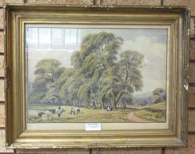 a-landscape-with-figures-scything-grass-beside-a-pool