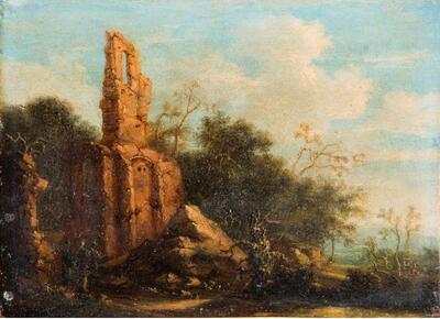 philosophes-pres-d-architecture-en-ruine