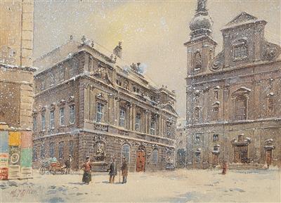 university-square-in-vienna-with-jesuit-church-at-snow