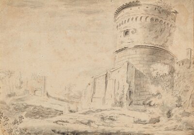 landscape-with-an-ancient-tower