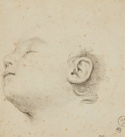 study-of-a-head-of-a-sleeping-child