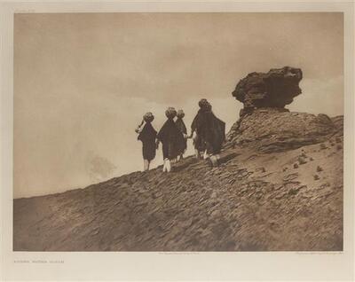 three-photogravures-a-sarsi-camp-san-juan-pottery-and-acoma-water-girls-printed-by-suffolk-eng-co-cambridge-mass-each-frame