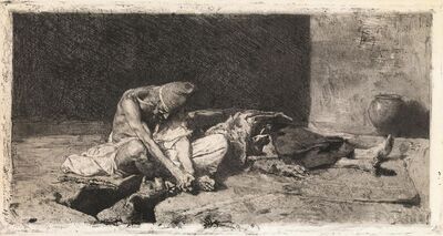 arabe-velando-el-cadaver-de-su-amigo
