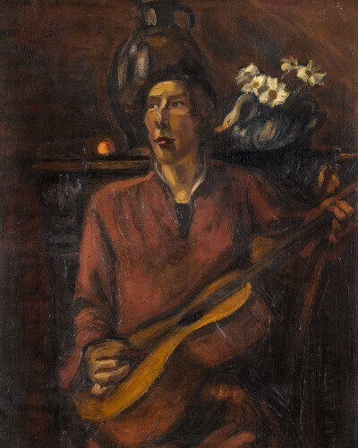 guitariste-en-rouge
