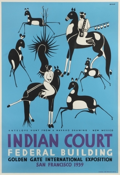 antelope-hunt-from-a-navajo-drawing