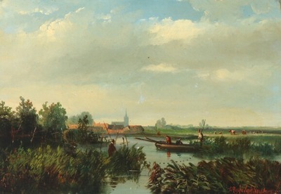 a-river-landscape-with-boats