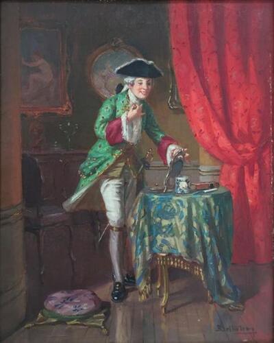 gentilhomme-se-poudrant