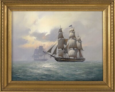 u-s-frigate-constitution-with-the-sloop-hornet-at-sea-28-october-1812
