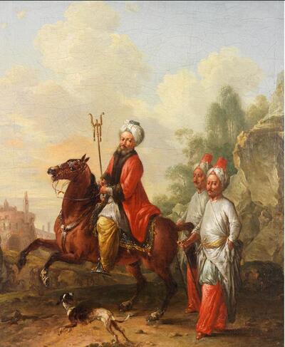 dignitaire-turc-a-cheval-avec-ses-janissaires