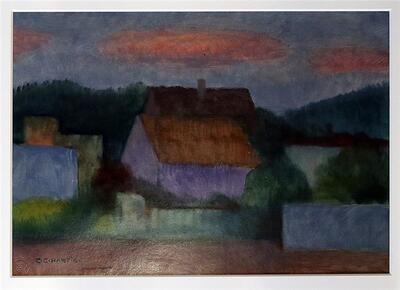 hauser-am-abend
