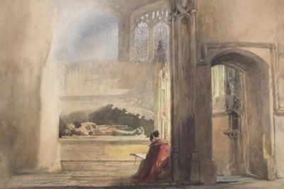 a-lady-artist-sketching-a-tomb-st-mary-s-church-yatton-near-bristol