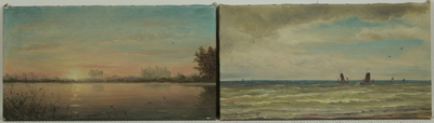 visserboten-op-zee-waterlandschap-met-ondergaande-zon