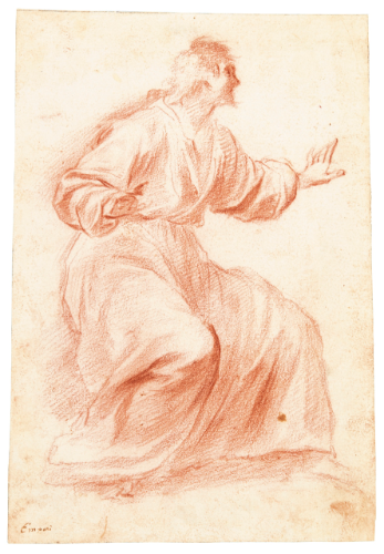 recto-a-seated-male-figure-his-face-in-profile-with-arms-outstretched-verso-faint-red-chalk-studies-of-a-figure-of-hercules