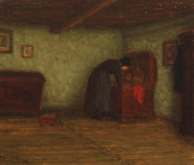 interior-with-a-woman-at-her-hope-chest