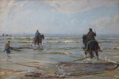shrimping-with-horses-in-the-surf