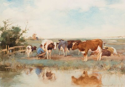 the-milking-of-the-cows-in-the-meadow