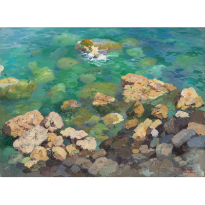 calme-acque-sugli-scogli