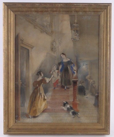 children-descending-a-staircase