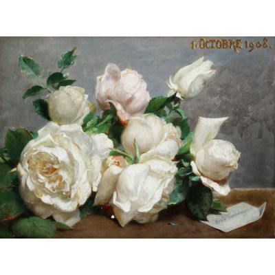 boeket-met-witte-rozen-op-entablement