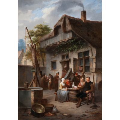herbergtafereel-in-openlucht