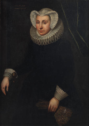 portrait-of-a-lady-three-quarter-length-in-black-holding-gloves
