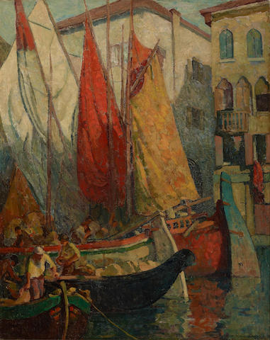 fishermen-and-their-boats-along-a-venetian-canal