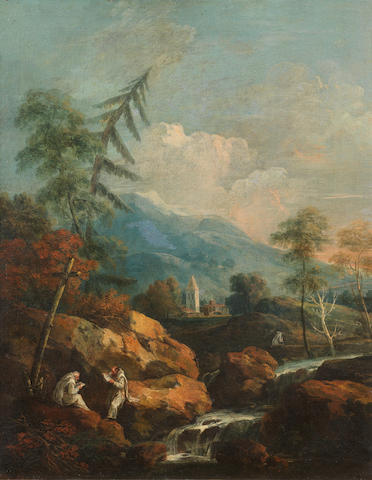 a-mountainous-river-landscape-with-carthusian-monks-studying-in-the-foreground
