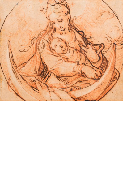 feuille-d-etude-recto-verso-vierge-a-l-enfant-dans-un-croissant-de-lune-inscrit-dans-un-cercle-et-etude-de-paysage-boise