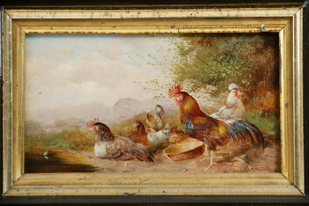 rooster-and-hens-with-pan
