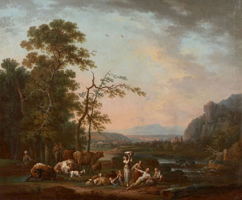 halte-d-une-famille-de-berger-au-bord-d-une-riviere