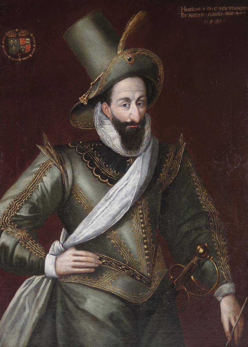 portrait-of-henri-iv-king-of-france-1553-1610-three-quarter-length-standing-wearing-a-green-and-gold-doublet-and-a-white-r