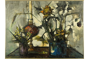 fleurs-et-lampe