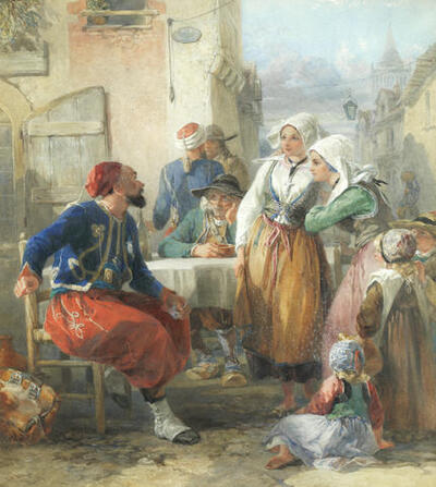 a-zouave-relating-his-adventures