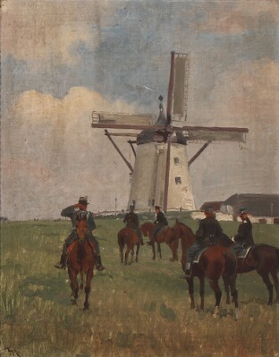 hussars-at-a-mill