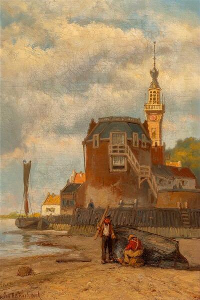 a-view-on-veere-with-the-campveerse-toren-and-stadhuistoren