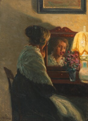 a-woman-in-front-of-a-mirror