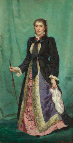 portrait-of-a-lady-wearing-a-silk-dress