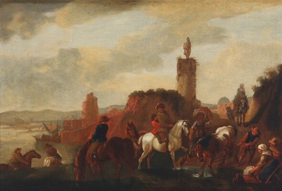 coastal-scenery-with-horseback-riders