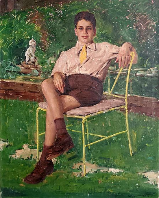 portrait-of-a-seated-child-in-a-garden
