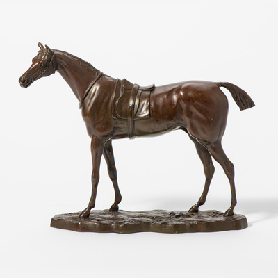 an-equestrian-model-of-a-saddled-horse